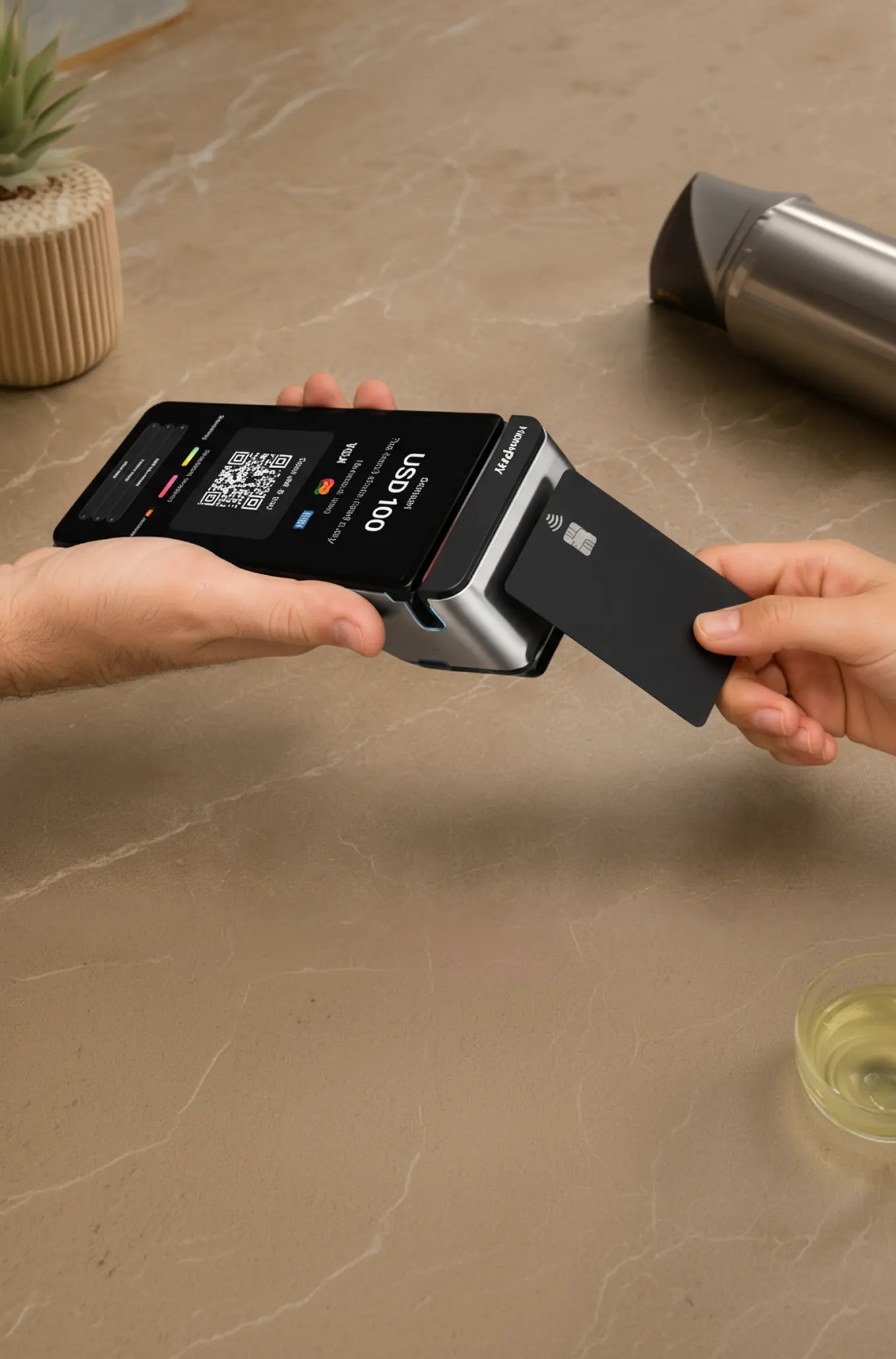 MontyPay mobile app for accepting in-store payments