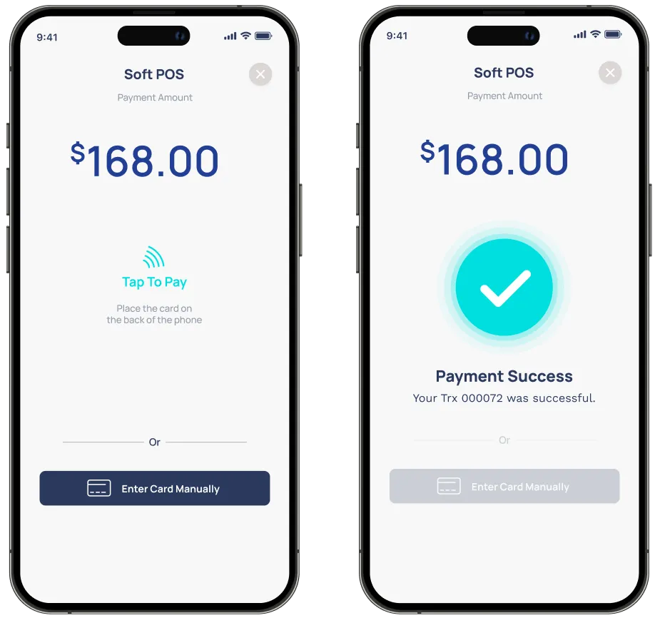 MontyPay Soft POS Payment Successful
